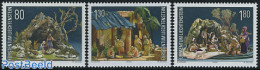 Liechtenstein 2000 Christmas 3v, Mint NH, Religion - Christmas - Nuevos