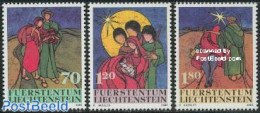 Liechtenstein 2002 Christmas 3v, Mint NH, Religion - Christmas - Nuovi