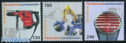 Liechtenstein 2007 Technical Innovations 3v, Mint NH, Science - Inventors - Art - Industrial Design - Neufs