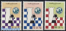 Libya Kingdom 1976 Chess Olympiade 3v, Mint NH, Sport - Chess - Echecs
