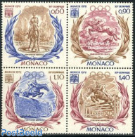 Monaco 1972 Olympic Games Munich 4v [+], Mint NH, Nature - Sport - Horses - Olympic Games - Sport (other And Mixed) - Neufs