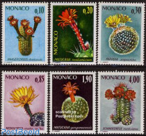 Monaco 1974 Botanic Garden 6v, Mint NH, Nature - Cacti - Flowers & Plants - Unused Stamps