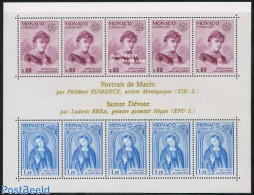 Monaco 1975 Europa S/s, Mint NH, History - Religion - Europa (cept) - Religion - Art - Paintings - Unused Stamps