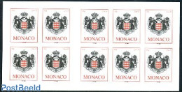 Monaco 2006 Coat Of Arms Booklet S-a, Mint NH, History - Coat Of Arms - Stamp Booklets - Nuovi