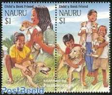 Nauru 1994 Year Of The Dog 2v [:], Mint NH, Nature - Various - Dogs - New Year - Año Nuevo