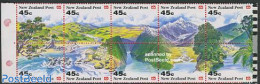 New Zealand 1992 Landscapes 10v In Booklet Perforated, Mint NH, Stamp Booklets - Neufs