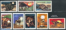 Libya Kingdom 1979 Animals 8v, Mint NH, Nature - Animals (others & Mixed) - Camels - Cat Family - Cats - Hedgehog - Tu.. - Sonstige & Ohne Zuordnung