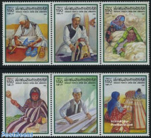 Libya Kingdom 1984 Handicrafts 6v [::][::], Mint NH, Various - Textiles - Art - Handicrafts - Textil