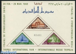 Libya Kingdom 1962 Tripoli Fair S/s, Mint NH, Nature - Science - Animals (others & Mixed) - Camels - Trees & Forests -.. - Rotary Club