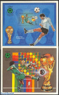 Libya Kingdom 1982 World Cup Football Spain 2 S/s, Perforated, Mint NH, Sport - Football - Sonstige & Ohne Zuordnung