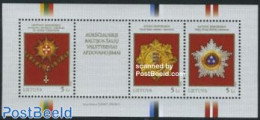Lithuania 2008 Decorations S/s, Baltic Joint Issue S/s, Mint NH, History - Various - Decorations - Joint Issues - Militaria