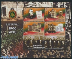 Lithuania 2007 1000 Years Lithuania S/s, Mint NH, History - Various - History - Textiles - Art - Architecture - Handwr.. - Textil
