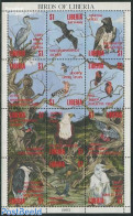 Liberia 1994 Birds 12v M/s, Mint NH, Nature - Birds - Birds Of Prey - Sonstige & Ohne Zuordnung