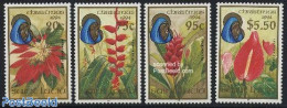 Saint Lucia 1994 Christmas 4v, Mint NH, Nature - Religion - Flowers & Plants - Christmas - Noël