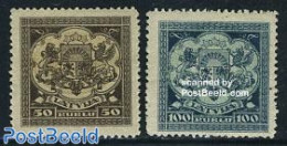 Latvia 1922 Definitives 2v, Mint NH - Sonstige & Ohne Zuordnung