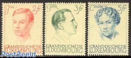 Luxemburg 1939 Caritas 3v (from S/s), Mint NH, History - Kings & Queens (Royalty) - Ongebruikt