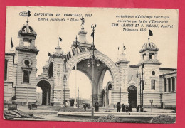 C.P. Charleroi   = Exposition De  1911 :  Entrée  Principale  DÔME - Charleroi