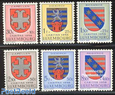 Luxemburg 1958 Caritas, Coat Of Arms 6v, Mint NH, History - Coat Of Arms - Nuovi