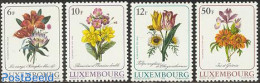 Luxemburg 1988 Flower Paintings 4v, Mint NH, Nature - Flowers & Plants - Art - Paintings - Nuovi