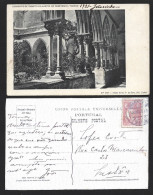 Postal Convento De Cristo Obliteração 'Thomar' Sobre Selo De 6c Ceres Papel Porcelana 1921. 'Thomar' On 6c Ceres Paper P - Covers & Documents