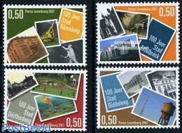 Luxemburg 2007 City Rights 4v, Mint NH, Nature - Science - Gardens - Water, Dams & Falls - Mining - Unused Stamps