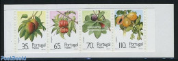 Madeira 1991 Fruits 4v In Booklet, Mint NH, Nature - Fruit - Stamp Booklets - Obst & Früchte