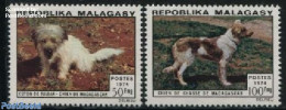 Madagascar 1974 Dogs 2v, Mint NH, Nature - Dogs - Sonstige & Ohne Zuordnung