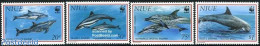 Niue 1993 WWF, Dolphins 4v, Mint NH, Nature - Sea Mammals - World Wildlife Fund (WWF) - Niue