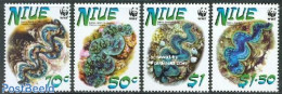 Niue 2002 WWF, Marine Life 4v, Mint NH, Nature - Shells & Crustaceans - World Wildlife Fund (WWF) - Vie Marine