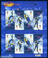 Ukraine 2010 Vancouver Olympics M/s (with 2 Sets), Mint NH, Sport - Olympic Winter Games - Shooting Sports - Skiing - Tir (Armes)