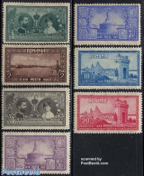 Romania 1928 Dobrudscha 7v, Mint NH, History - Transport - Kings & Queens (Royalty) - Ships And Boats - Art - Bridges .. - Neufs