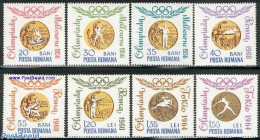 Romania 1964 Olympic Winners 8v, Mint NH, Sport - Athletics - Kayaks & Rowing - Olympic Games - Shooting Sports - Nuovi