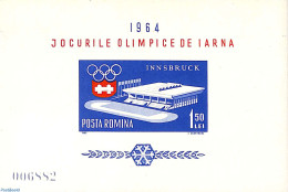 Romania 1963 Olympic Winter Games S/s, Mint NH, Sport - Olympic Winter Games - Ungebraucht
