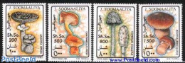 Somalia 1993 Mushrooms 4v, Mint NH, Nature - Mushrooms - Hongos