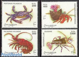 Somalia 1998 Crabs 4v, Mint NH, Nature - Shells & Crustaceans - Meereswelt