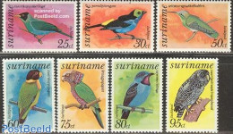 Suriname, Republic 1977 Definitives, Birds 7v, Mint NH, Nature - Birds - Owls - Parrots - Surinam