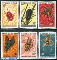 Chad 1974 Insects 6v, Mint NH, Nature - Insects - Autres & Non Classés