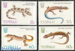 Tuvalu 1986 Reptiles 4v, Mint NH, Nature - Reptiles - Sonstige & Ohne Zuordnung