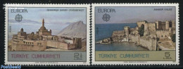 Türkiye 1978 Europa, Architecture 2v, Mint NH, History - Europa (cept) - Art - Castles & Fortifications - Autres & Non Classés