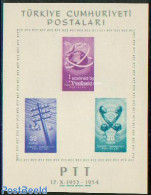 Türkiye 1954 Turkish Post S/s, Mint NH, Science - Telecommunication - Post - Other & Unclassified