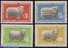 Uruguay 1967 Sheep 4v, Mint NH, Nature - Animals (others & Mixed) - Cattle - Uruguay