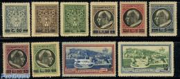Vatican 1945 Overprints 10v, Mint NH - Ongebruikt