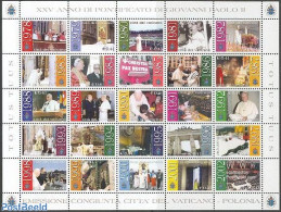 Vatican 2003 25 Years Pope John Paul II 25v M/s, Joint Iss.Pola, Mint NH, Religion - Various - Pope - Religion - Joint.. - Neufs