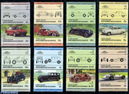 Saint Vincent & The Grenadines 1985 Union Island, Automobiles 16v (8x2v [:]), Mint NH, Transport - Automobiles - Voitures