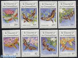 Saint Vincent 1993 Moth 8v, Mint NH, Nature - Insects - St.Vincent (1979-...)
