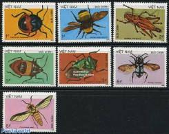 Vietnam 1987 Insects 7v, Mint NH, Nature - Insects - Sonstige & Ohne Zuordnung