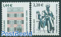 Germany, Federal Republic 2003 Definitives 2v, Mint NH, Art - Architecture - Sculpture - Ongebruikt
