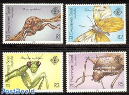 Seychelles, Zil Eloigne Sesel 1988 Insects 4v, Mint NH, Nature - Butterflies - Insects - Seychelles (1976-...)