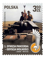 POLAND 2024 EVENTS First Polish Armored Division/ Odyssey Of Liberty - Fine Stamp MNH - Ungebraucht