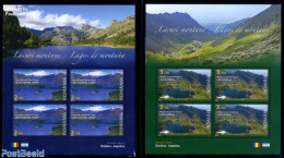 Romania 2010 Mountain Lakes 2 M/s (= 4 Sets), Mint NH, Sport - Various - Mountains & Mountain Climbing - Joint Issues .. - Ongebruikt